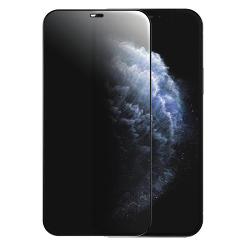 Joyroom Knight Series 2,5D full screen tempered glass with Anti Spy filter for iPhone 12 Pro / iPhone 12 black (JR-PF602)