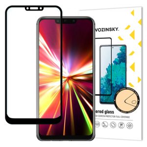 Wozinsky Tempered Glass Full Glue Super Tough Screen Protector Full Coveraged with Frame Case Friendly for Huawei Mate 20 Lite black