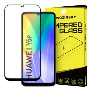 Wozinsky Tempered Glass Full Glue Super Tough Screen Protector Full Coveraged with Frame Case Friendly for Huawei Y6p / Honor 9A black