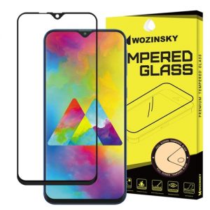 Wozinsky Tempered Glass Full Glue Super Tough Screen Protector Full Coveraged with Frame Case Friendly for Samsung Galaxy M10 black