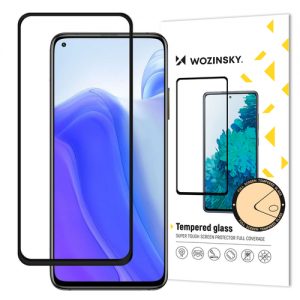 Wozinsky Tempered Glass Full Glue Super Tough Screen Protector Full Coveraged with Frame Case Friendly for Xiaomi Redmi Note 9T 5G / Redmi Note 9 5G black