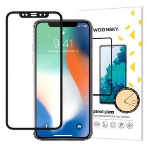 Wozinsky Tempered Glass Full Glue Super Tough Screen Protector Full Coveraged with Frame for Case Friendly Apple iPhone 11 Pro Max / iPhone XS Max black